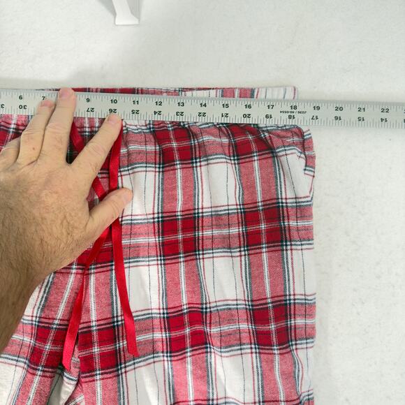 Croft & Barrow 2 pc Flannel Pajamas Woman XXL Button Top Drawstring Elas Waist - Picture 12 of 16